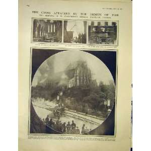  Cross Demon Fire St CatherineS Church Hatcham 1913