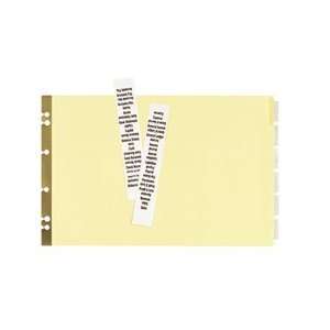    AVE11632   Insertable Tab Post Binder Dividers