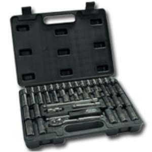  47 Piece 1/4 Drive 6 Point SAE and Metric Socket Set 
