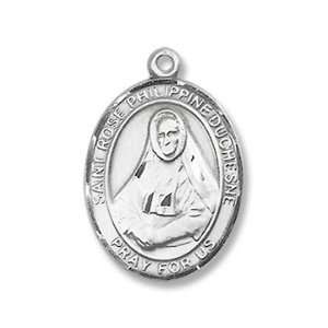  St. Rose Philippine Medium Sterling Silver Medal Jewelry