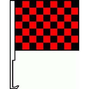  Car Flag   Checkered Black and Red Patio, Lawn & Garden