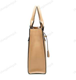   Leather Purse Shoulder Bag Handbag Tote Satchel Rivet Lock Fashion