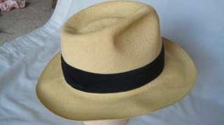 Vtg Supernatural Tulcan Panama Straw Hat, Planters Punch Line, CG 