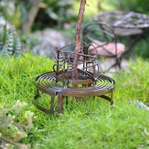  Mini Circular Benches Rustic Patio, Lawn & Garden