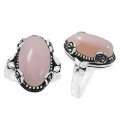 Pink Opal Ring sterling silver 925 ring  