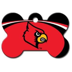  Louisville Cardinals Bone Shape Pet ID Tag with laser 