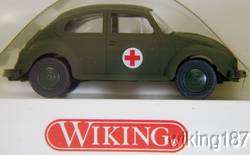 Wiking Marklin NEW HO 1/87 Scale VW Volkswagen Bug Army Red Cross 