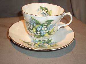 Vintage Rosina Cup & Saucer Lily of the Valley  