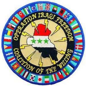  Operation Iraqi Freedom Coalition Patch 5 Patio, Lawn 