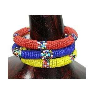  Global Crafts KJM001 212010 Maasai Bangles  Set of Three 