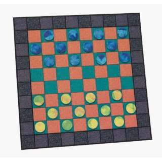  Checkers Blue, Peach, and Grey Toys & Games