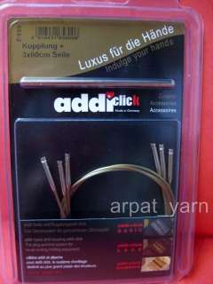 Addi Click Bamboo Interchangeable circular Needles  