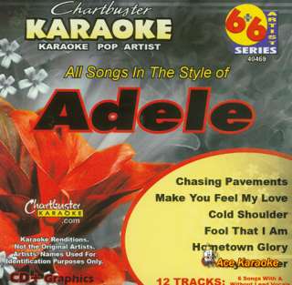 Chartbuster Karaoke Songs 6X6 CDG CB40469   Adele  