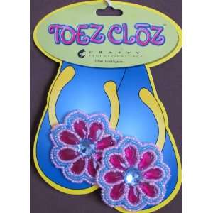  Toez Cloz Decorative FLOWER CLIP ONS for Shoes, Flip Flops 