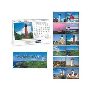  Lighthouses   Monthly 2010 desk calendar with images of 