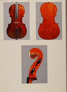 very fine, old certified French cello by Francois Barbe Pere, ca 
