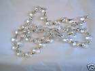   Chains Octagon Beads 4 STRANDS CHROME SILVER Chandelier 208 Prisms