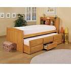 US Furniture Childrens White Wood Finish Bed with Trundle & Drawers