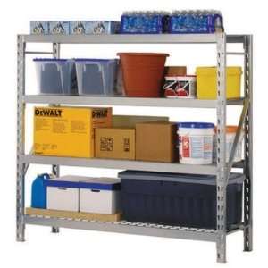  4 Level Storage Rack with Zinc Plated Wire Decking Office 
