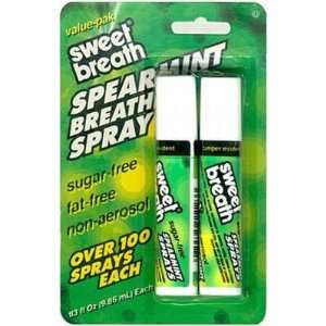 Sweet Breath Spearmint, Spray, 2 Count (12 Pack) Health 
