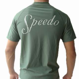 Speedo Swim & Surf Shirt Rash Guard Anti UV Green L  