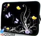   Butterfly Laptop Softcase Sleeve Neoprene Notebook Cover Pouch Bag