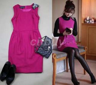   Fashional Wool Winter Dress Cocktail Evening Party 3 Colors G147