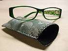 Reading Eye Glasses 1.75 Readers Cheaters Green Cheetah Matching Soft 