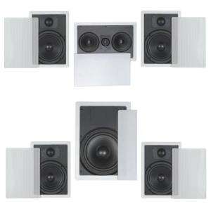 IN WALL CEILING SPEAKERS 5.1 HOME THEATER SURROUND  