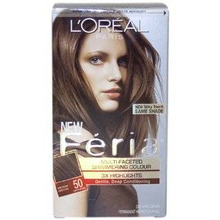 Loreal Feria Shimmering Hair Color   64 Creme Brulee (Golden Brown) 8 