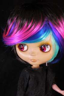 Short Funky Highlighted Hair Wig for 12 Blythe Doll  