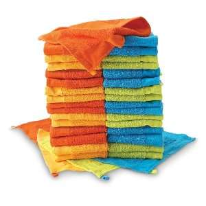 36   Pk. Terrycloth Wipes Assorted Colors 