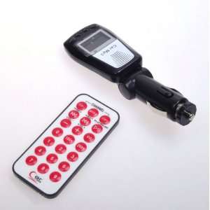 Black 4 in 1 TF SD Flash Card Car kit FM Transmitter  player