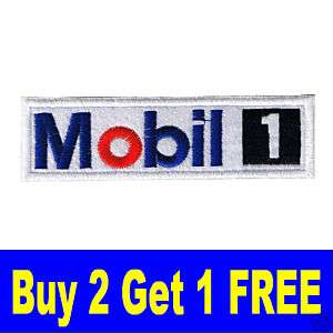 Mobil Mobil1 Race Oil Motorcycle Jacket Badge Patch 075  