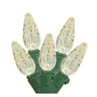 Sienna Set of 70 Warm White LED C6 Christmas Lights   Green Wire