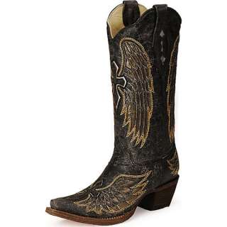 Corral Ladies Angel Wing and Cross Cowgirl Boots A1967  