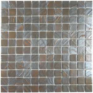  Bronze/Copper 1 x 1 Bronze/Copper Pool Glossy Glass Tile 
