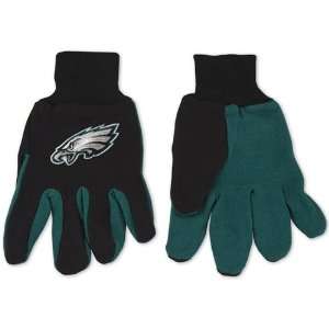  Philadelphia Eagles Teal & Black Jersey Work Gloves Nfl 