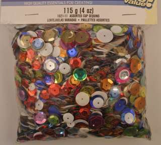 Sequins Loose Mixed/Multi Sizes Mixed/Multi Color Round Cup  