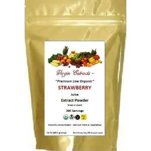 Virgin Extracts (TM) Pure Premium Organic Freeze Dried Strawberry 