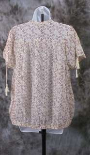 VAC Nine West Vintage Womens Tunic Shirt Boho Top Small  