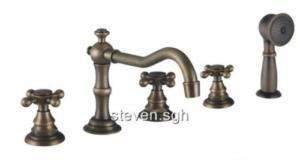 Antique Brass Roman Tub Faucet Bathtub Shower 6022F  