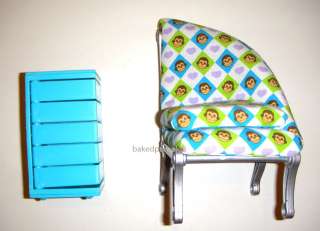 Barbie Doll Sized Furniture Chair and Dresser For Dolls Deboxed  