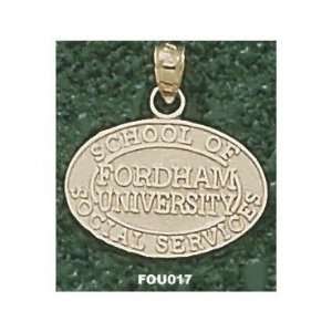   10K Gold School Of Social Services Oval Pendant