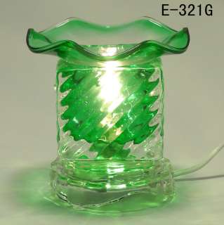 Glass Electric *Ripple* Scent Oil Diffuser Warmer Burner Aroma 