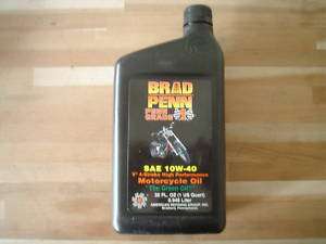 Brad Penn Suzuki Syn Motorcycle 10w40 Oil   Green Oil  