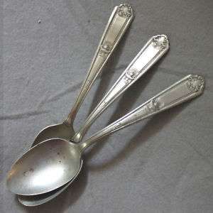 Lot 3 Vintage Regal Spoons Pure Silverplate Rex  