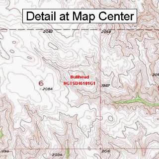  USGS Topographic Quadrangle Map   Bullhead, South Dakota 