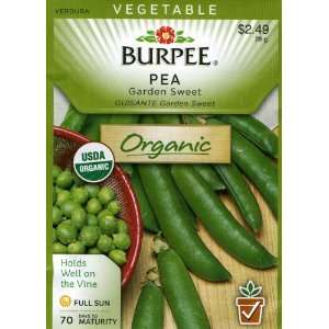  Burpee 67301 Organic Pea Garden Sweet Seed Packet Patio 