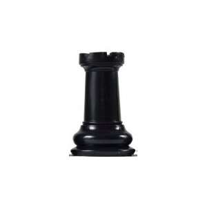   Replacement Black Chess Piece   Rook 2 1/4 #REP0179 Toys & Games